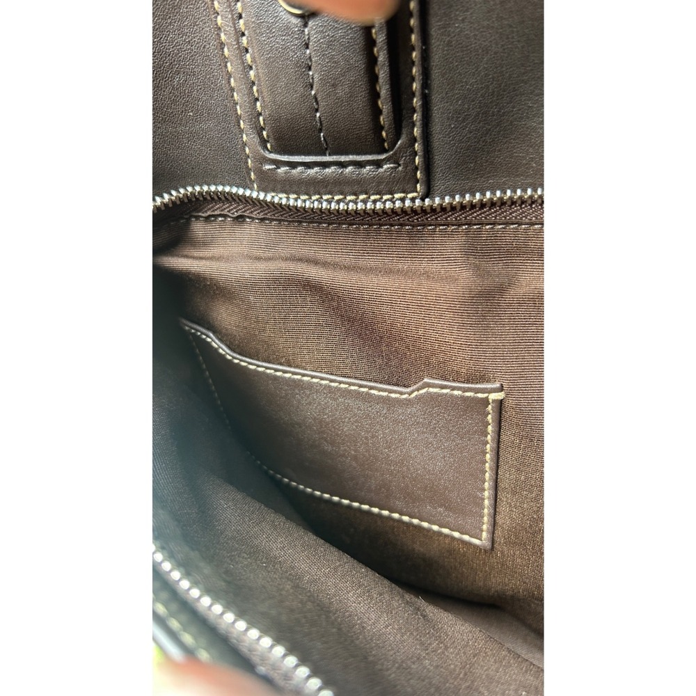Coach Commuter Bag Mens Large Mahogany‎ Leather Briefcase F70094 - Picture 8 of 16